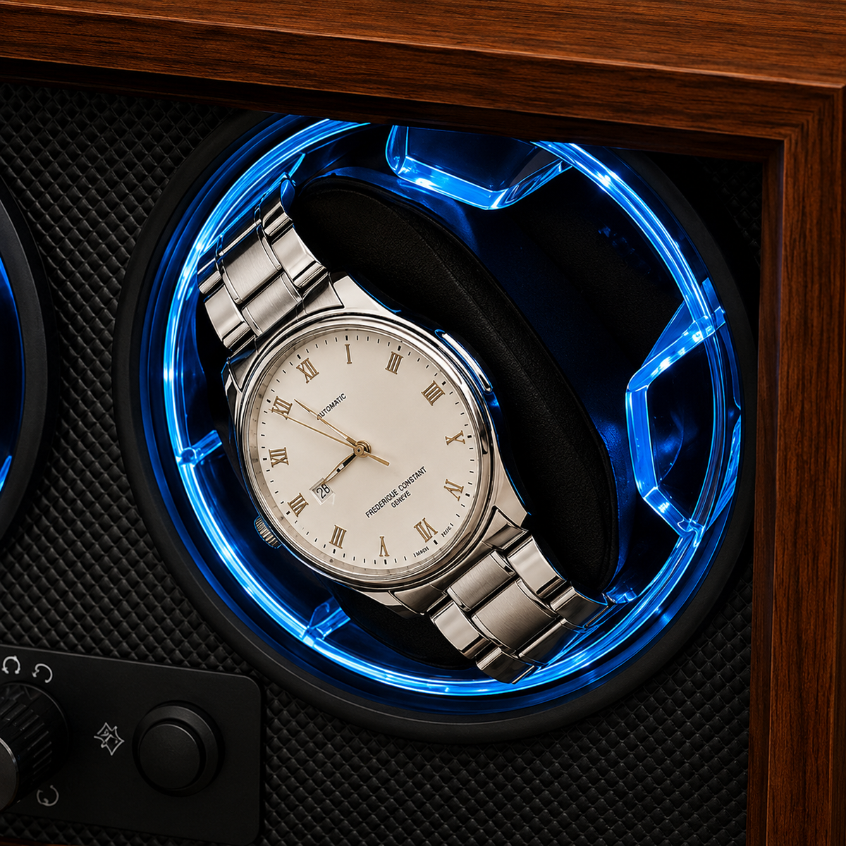 Remontoir montre automatique bois