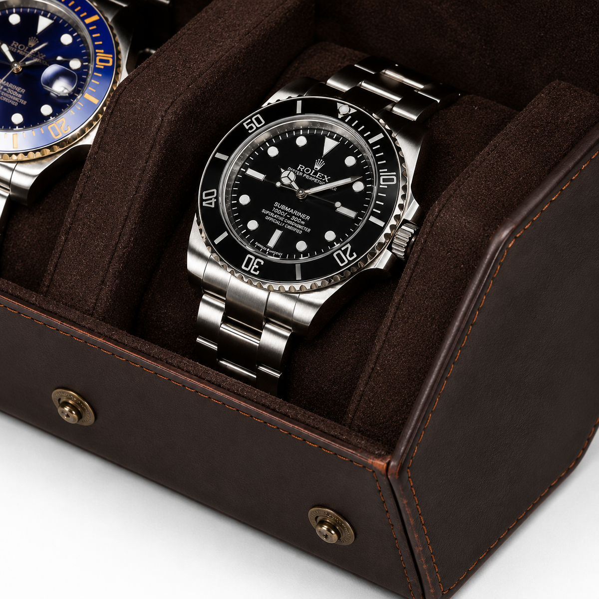 Boîte à montres homme 2 emplacements