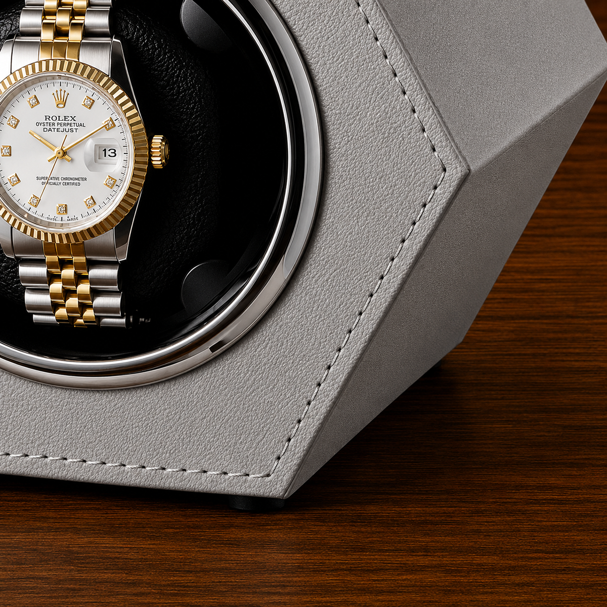 Remontoir montre automatique cuir