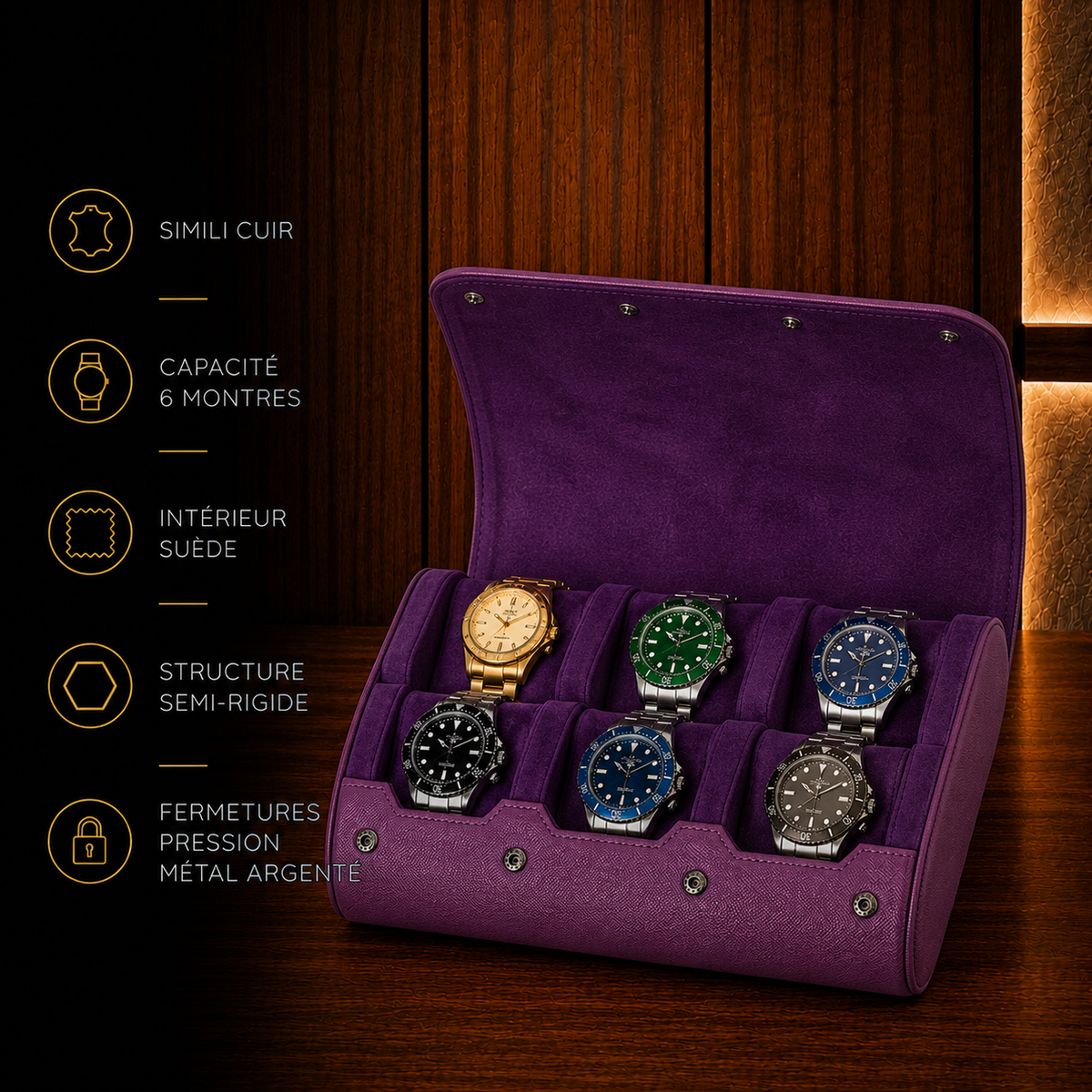 Boîte à montres 6 montres
