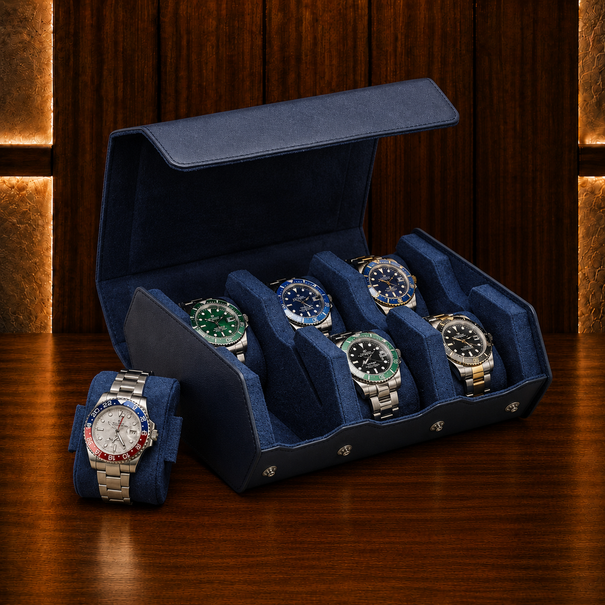 Boîte à montres homme 6 emplacements