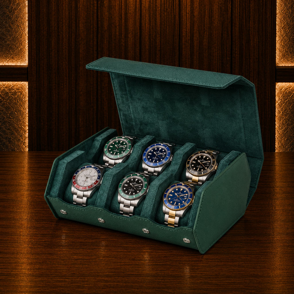 Boîte à montres homme 6 emplacements