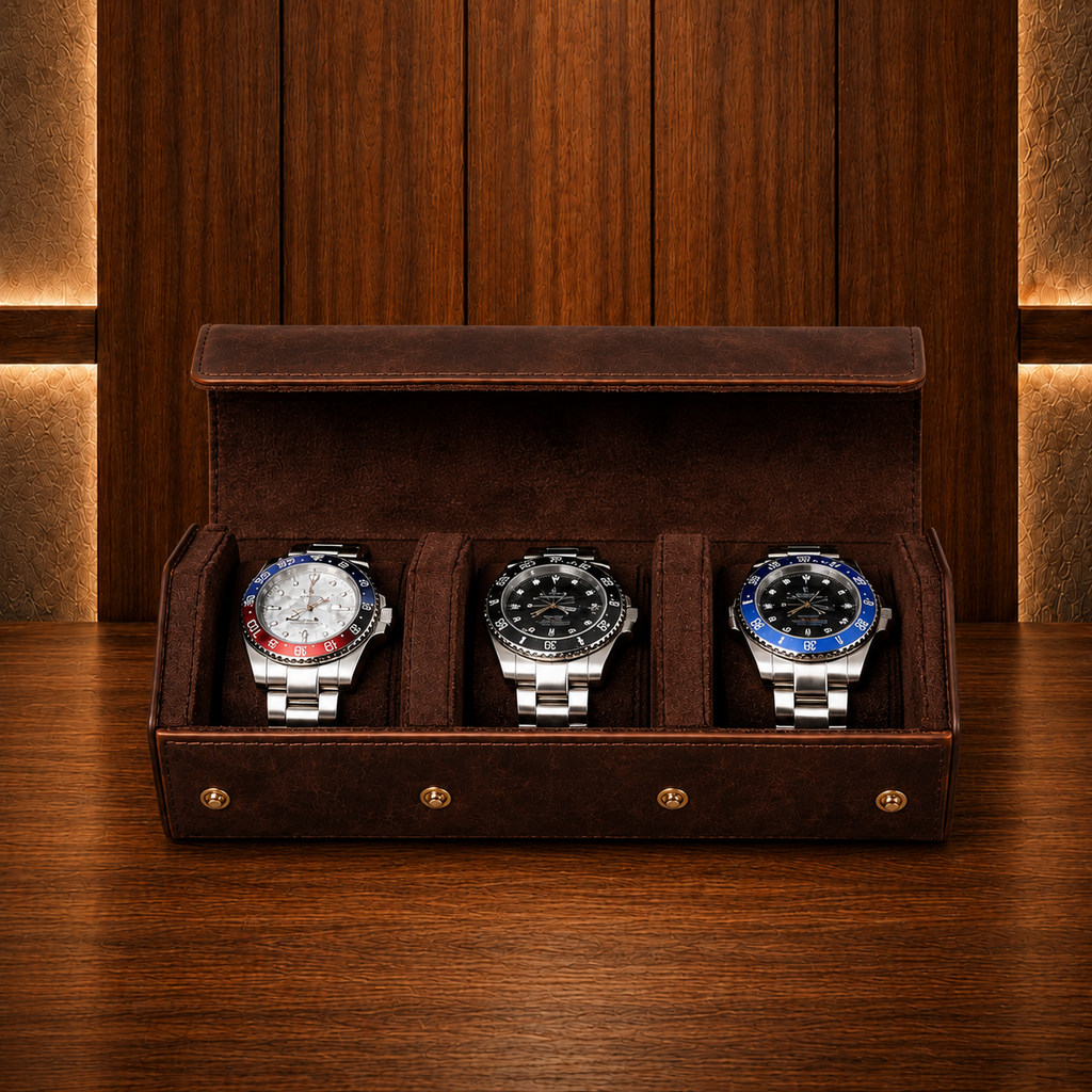 Boîte à montres homme 3 emplacements