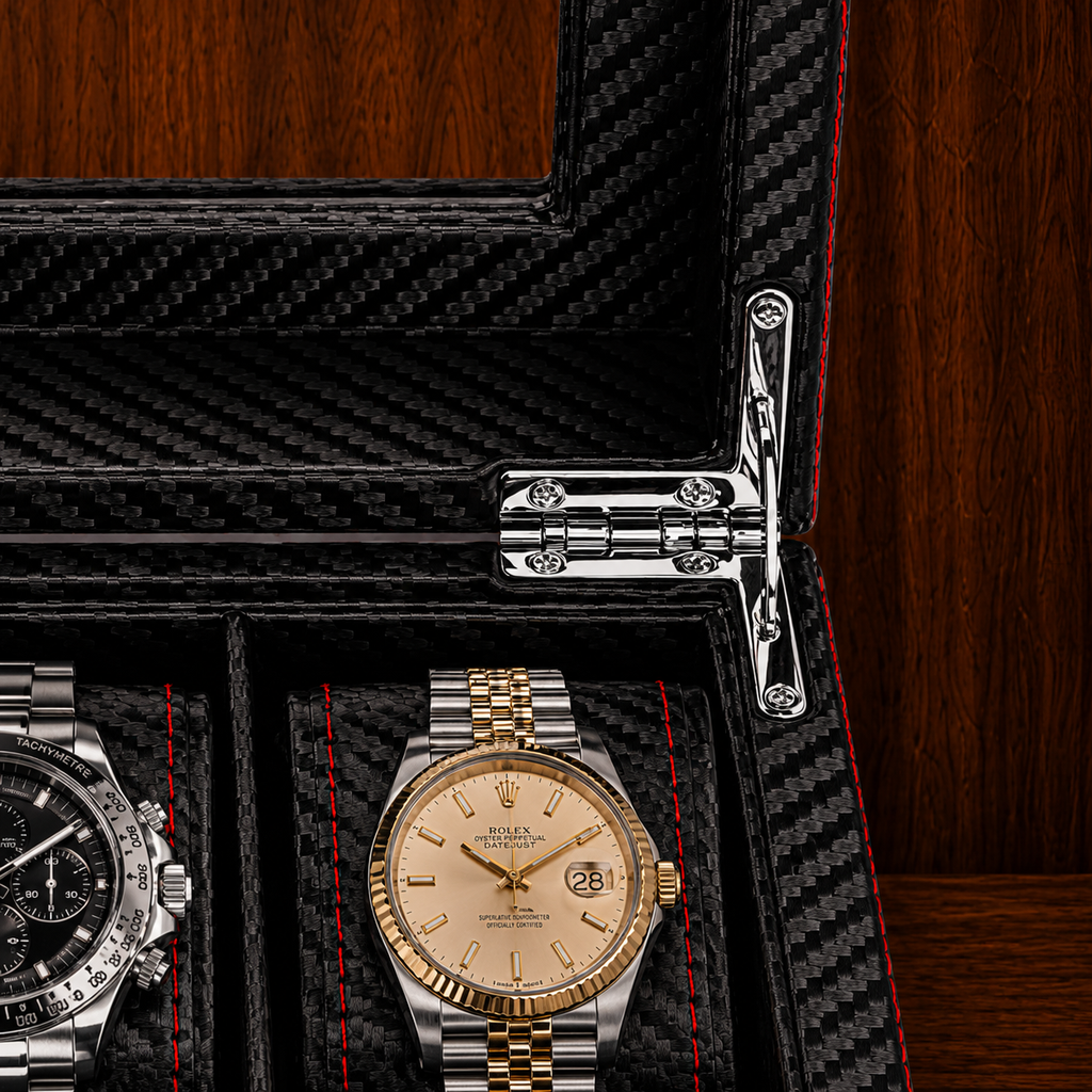 Boîte à montres noir 5 emplacements