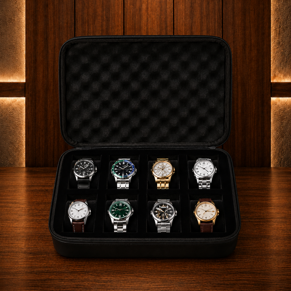 Boîte à montres de transport 8 montres