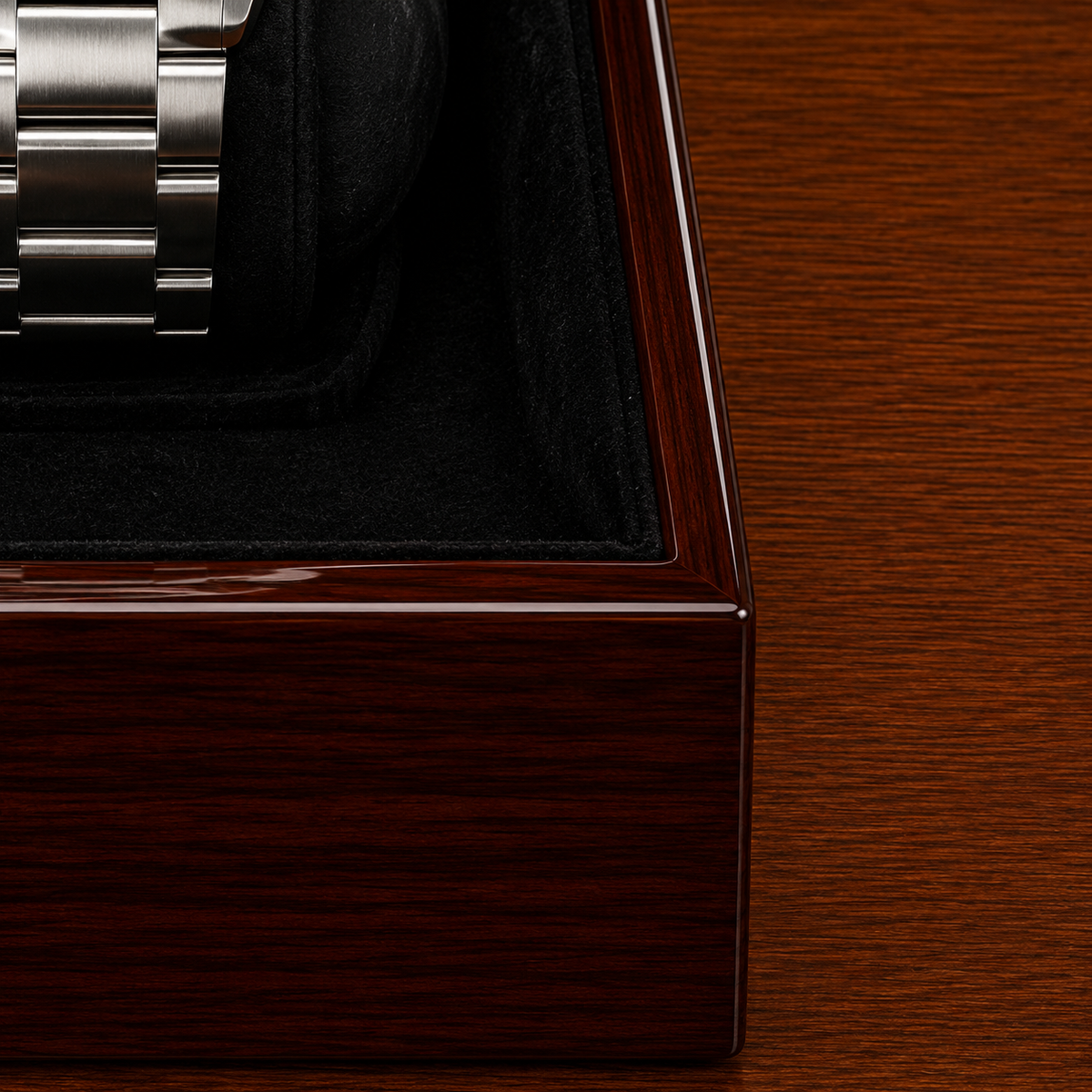 Remontoir automatique bois 2 montres