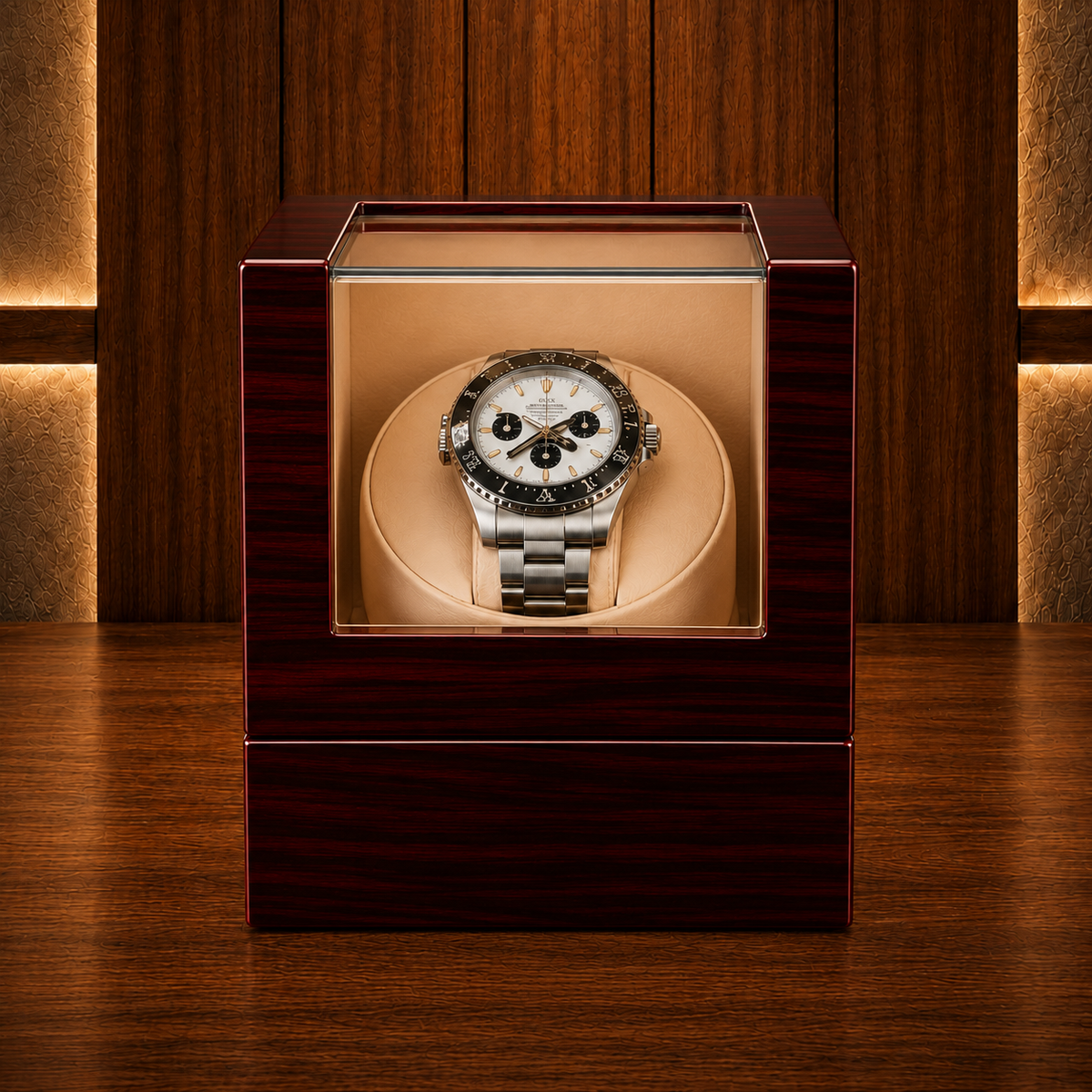 Remontoir automatique en bois 1 montre