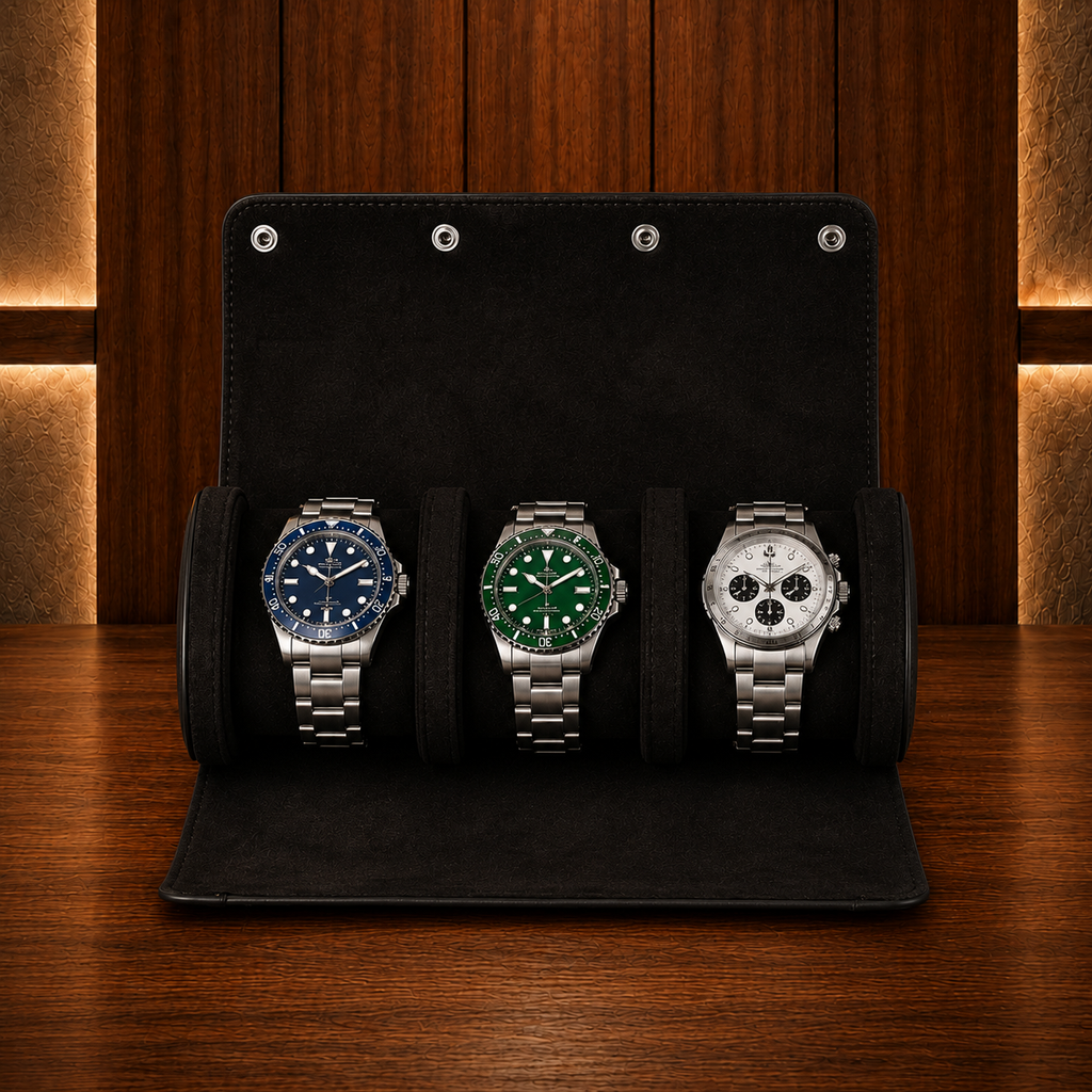 Étui à montres noir 3 montres