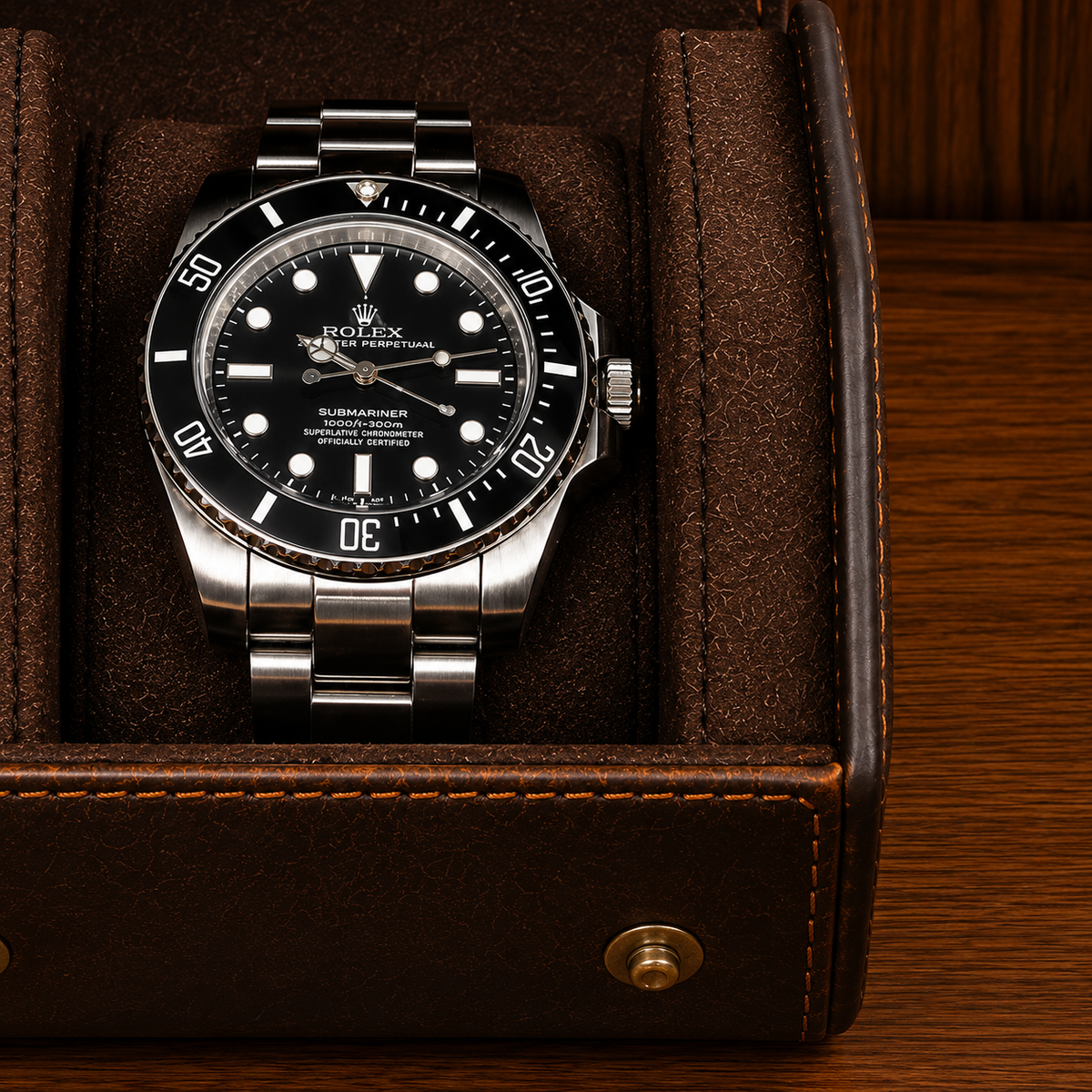 Boîte à montres homme 2 emplacements