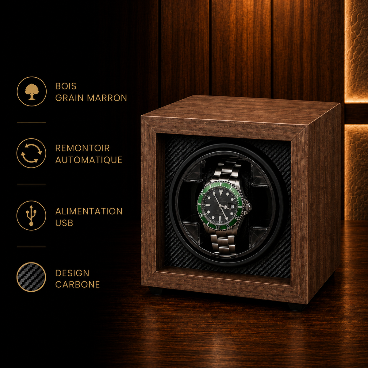 Remontoir automatique pour montre 1 emplacement