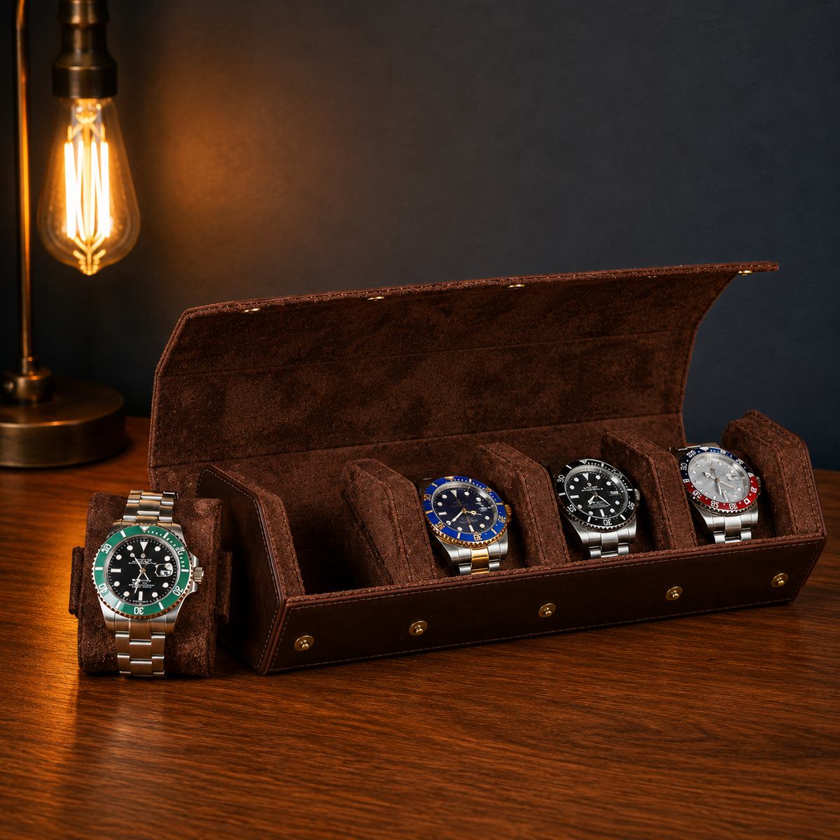 Boîte à montres homme 4 emplacements