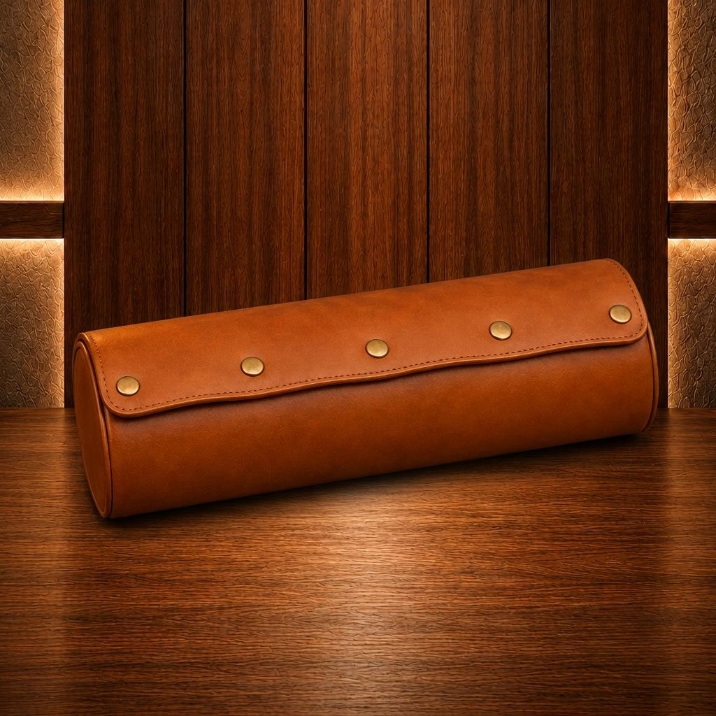 Étui à montres marron 4 montres