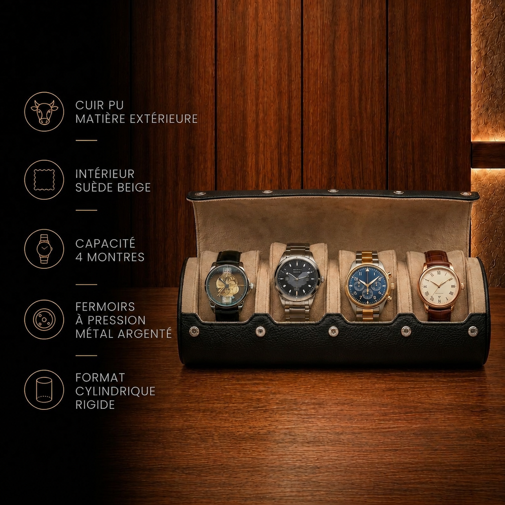 Étui à montres 4 montres