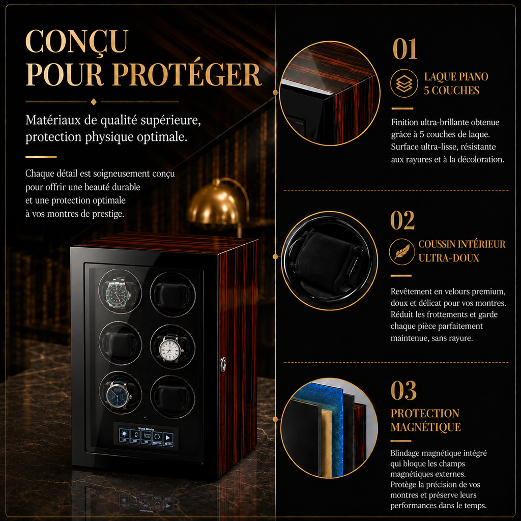 Remontoir automatique pour 6 montres
