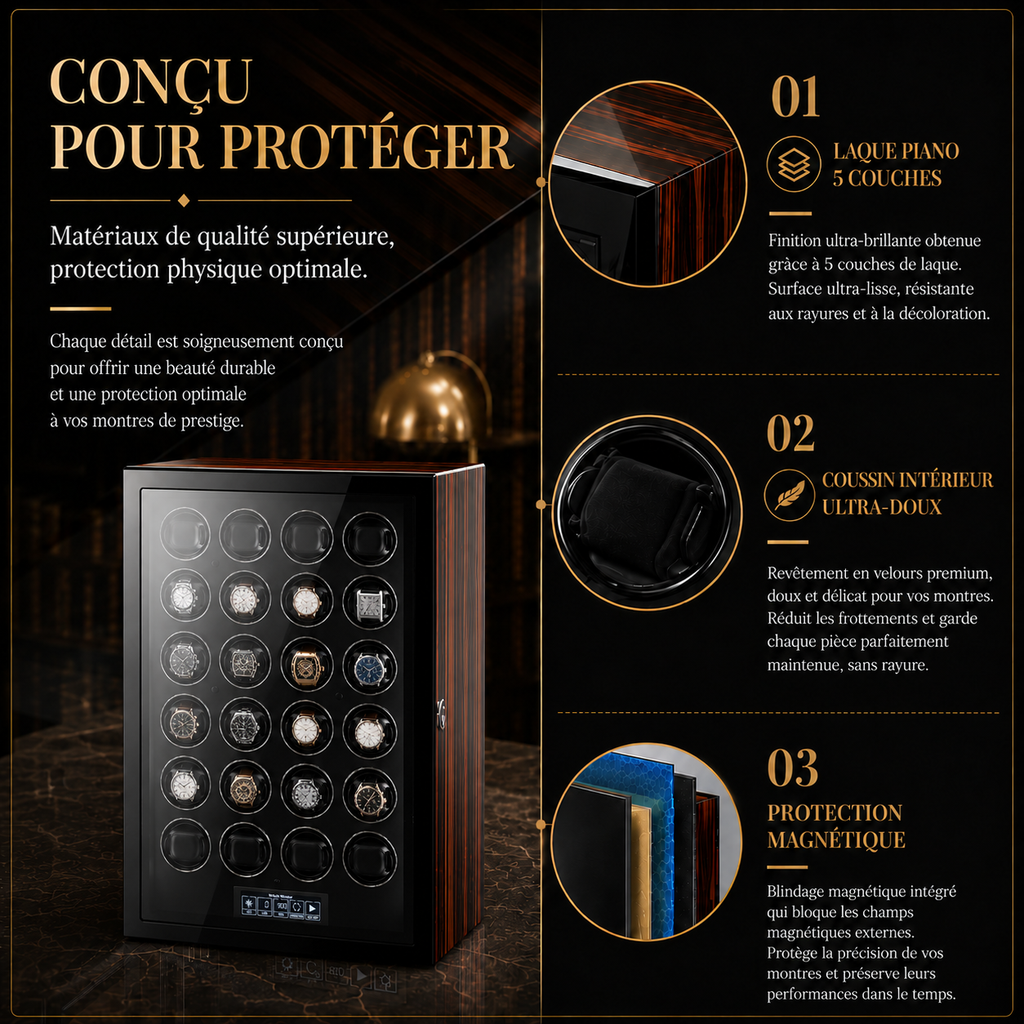Remontoir automatique pour 24 montres