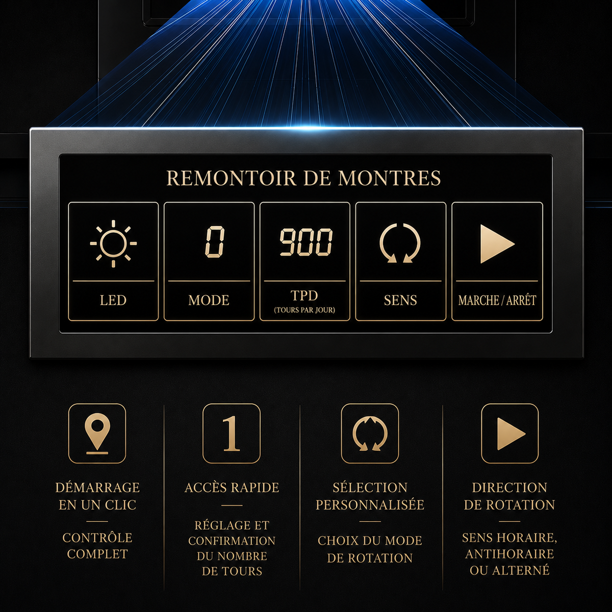 Remontoir automatique pour 24 montres