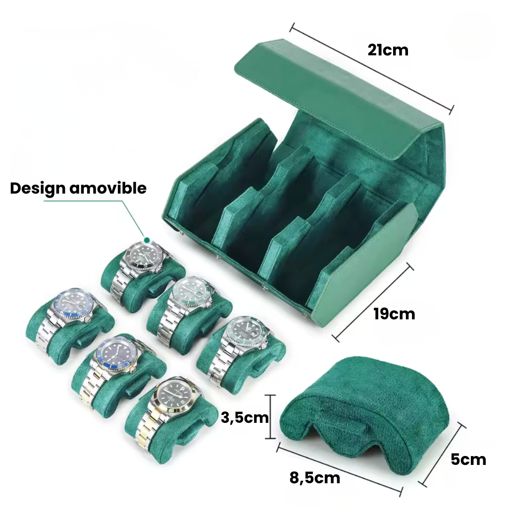 Boîte à montres homme 6 emplacements