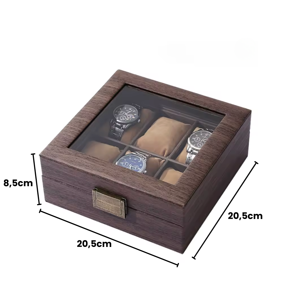 Boîte à montre marron taille