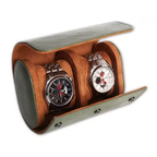 étui à montre deux montres kaki
