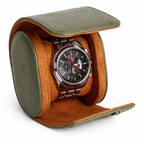 étui a montre une montre kaki