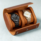 étui pour montre marron 2 montres