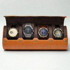 étui pour montre marron 4 montres